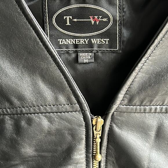 Tannery West Leather Bolero Leather Jacket - Picture 5 of 8